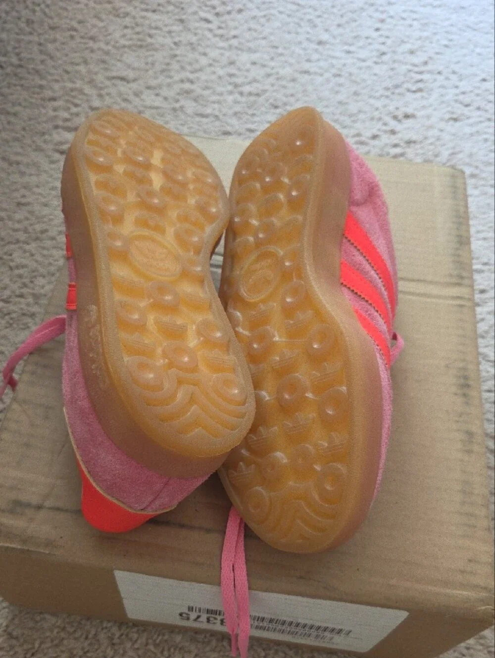 adidas Gazelle Women's Pink with Bright Coral Stripes Sneakers